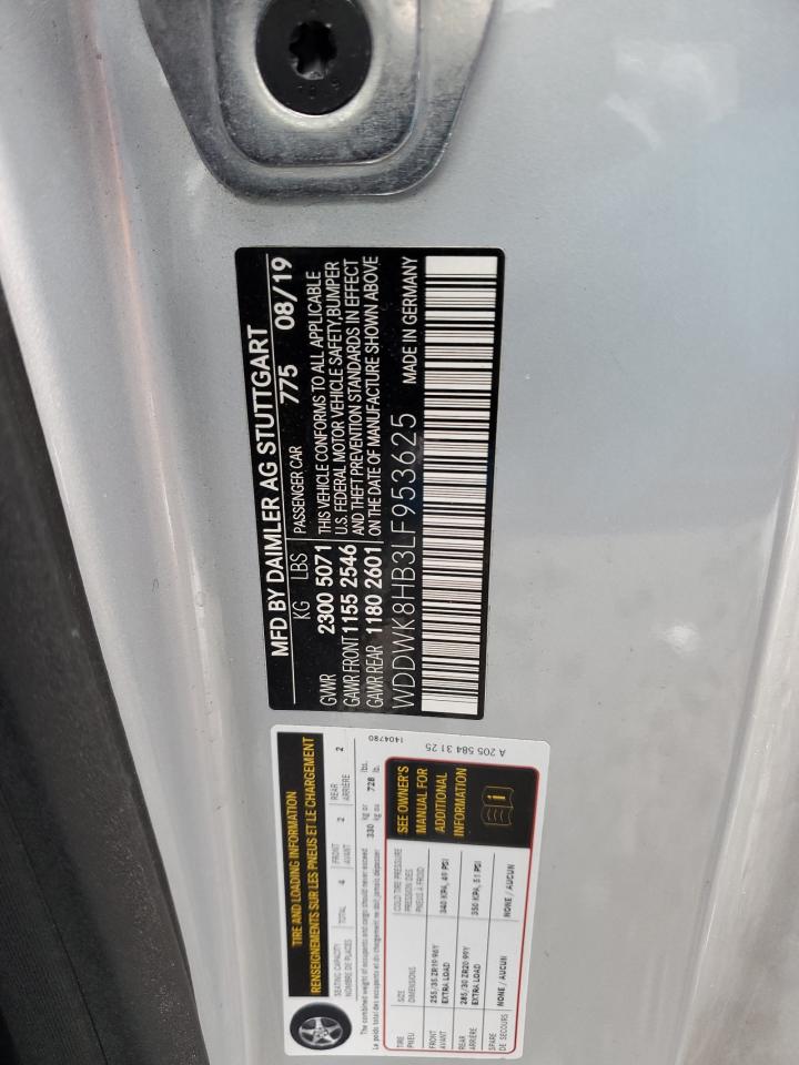 WDDWK8HB3LF953625 2020 Mercedes-Benz C 63 Amg-S