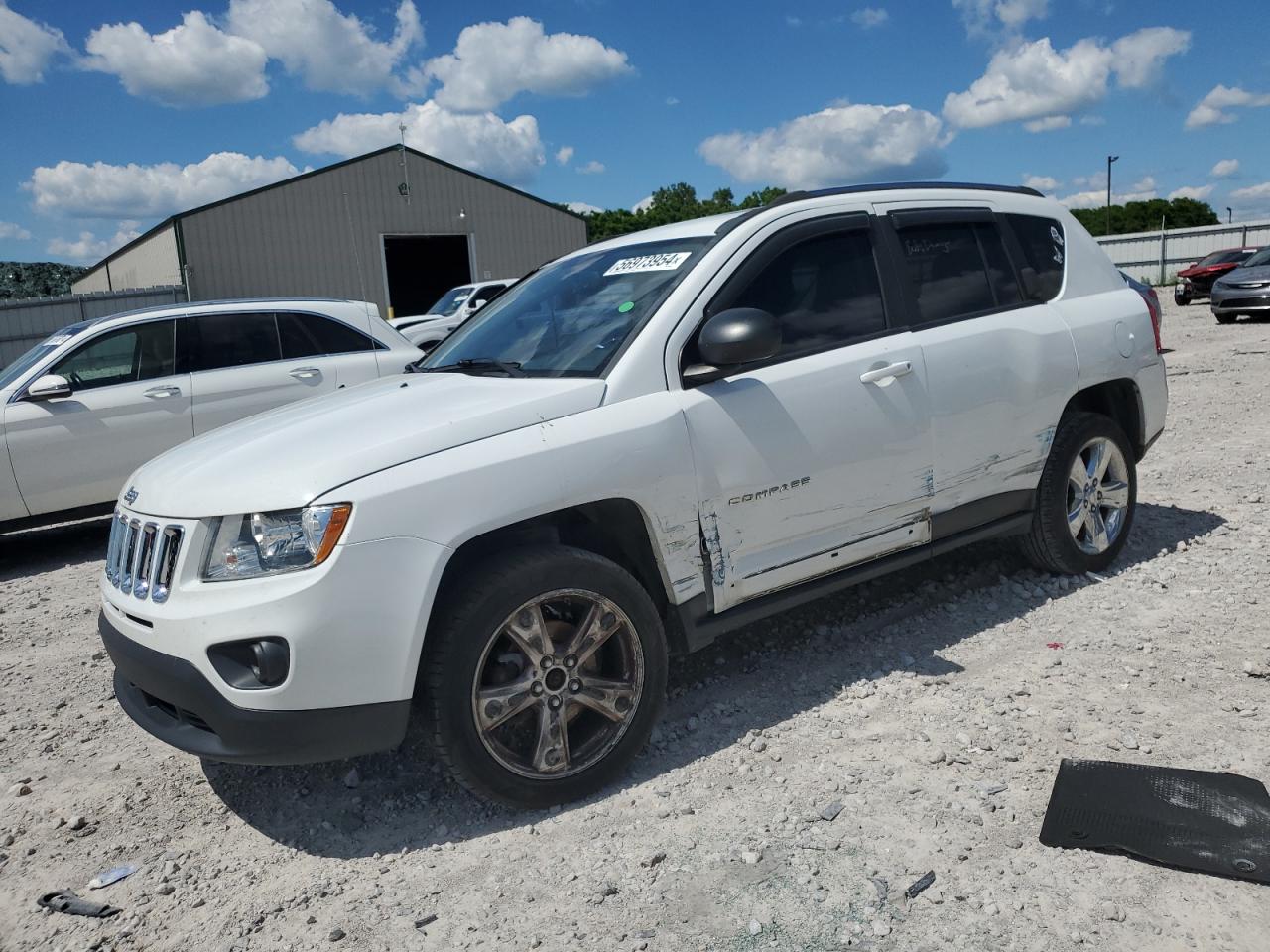 JEEP COMPASS LI 2012 white 4dr spor gas 1C4NJCCB3CD631369 photo #1