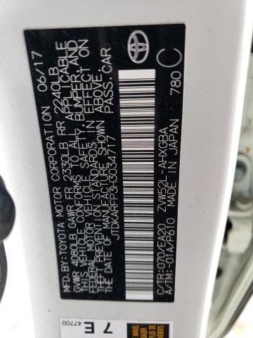 2017 Toyota Prius Prime VIN: JTDKARFP3H3034717 Lot: 55312484