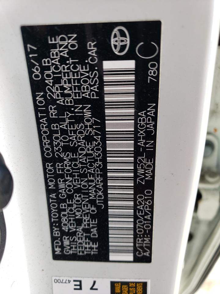 JTDKARFP3H3034717 2017 Toyota Prius Prime