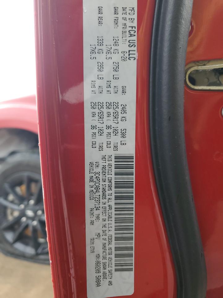 3C4PDCAB4LT237134 2020 Dodge Journey Se