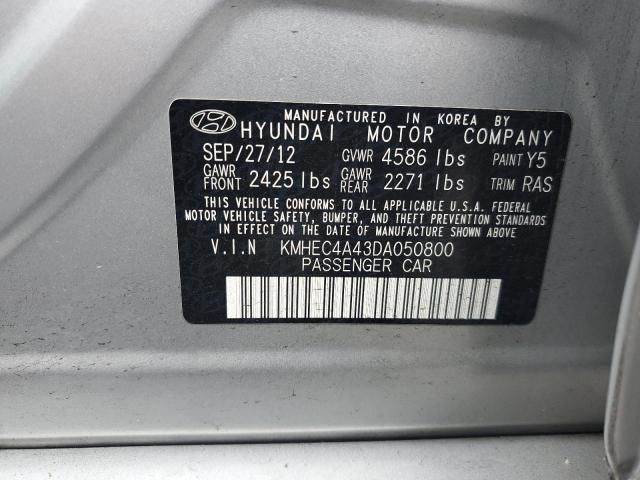 2013 Hyundai Sonata Hybrid VIN: KMHEC4A43DA050800 Lot: 54983484