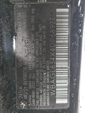 2004 BMW 745 I VIN: WBAGL634X4DP68927 Lot: 53438024