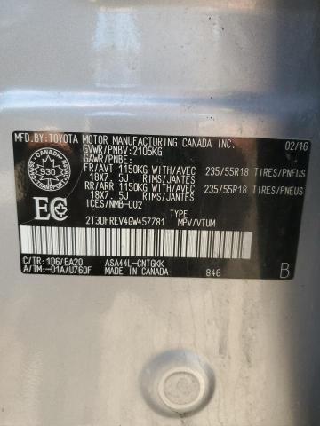 2016 TOYOTA RAV4 LIMIT - 2T3DFREV4GW457781