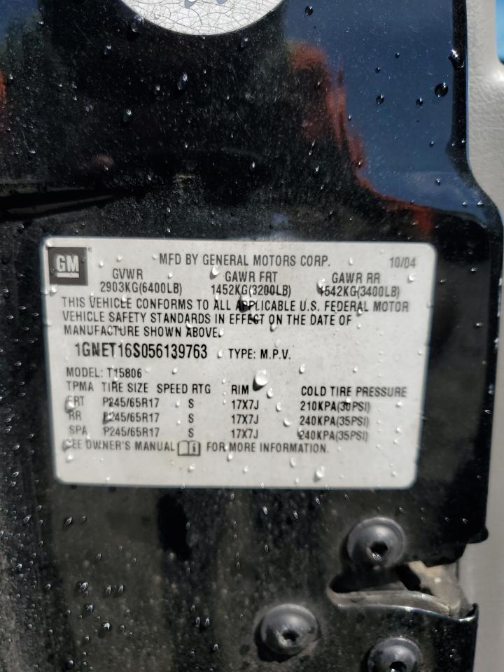 1GNET16S056139763 2005 Chevrolet Trailblazer Ext Ls