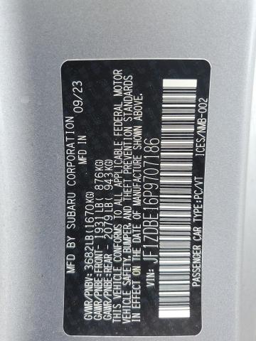 2023 SUBARU BRZ LIMITE JF1ZDBE16P9707186