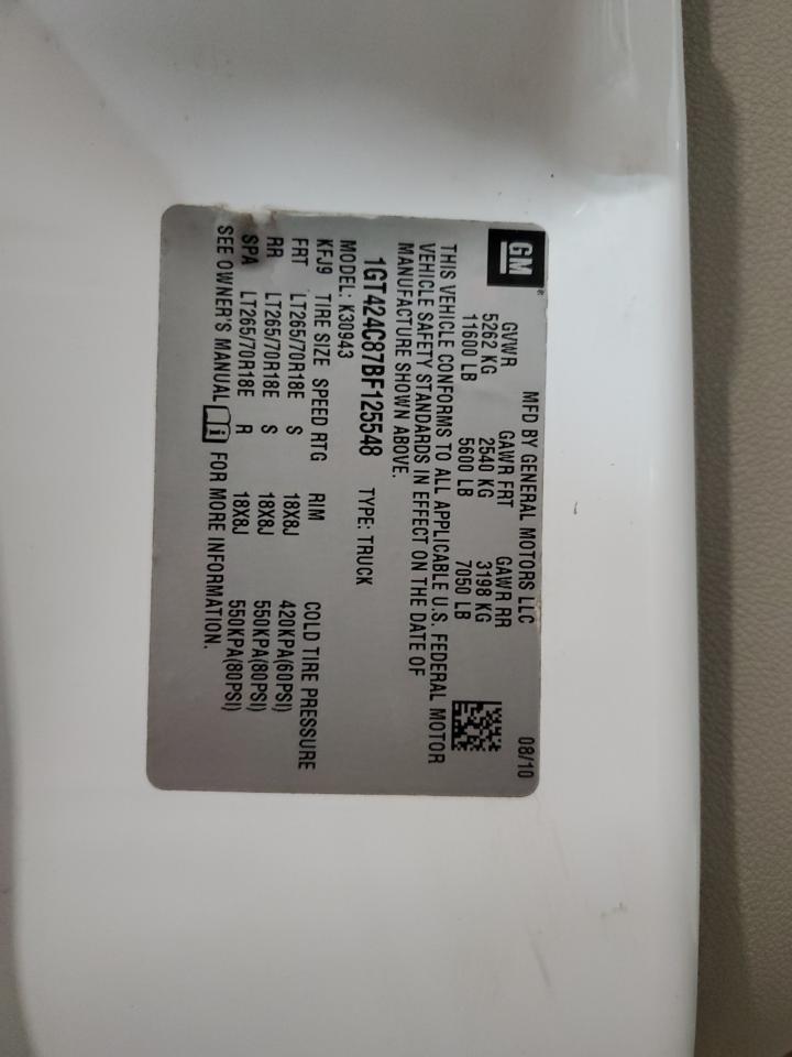 1GT424C87BF125548 2011 GMC Sierra K3500 Slt