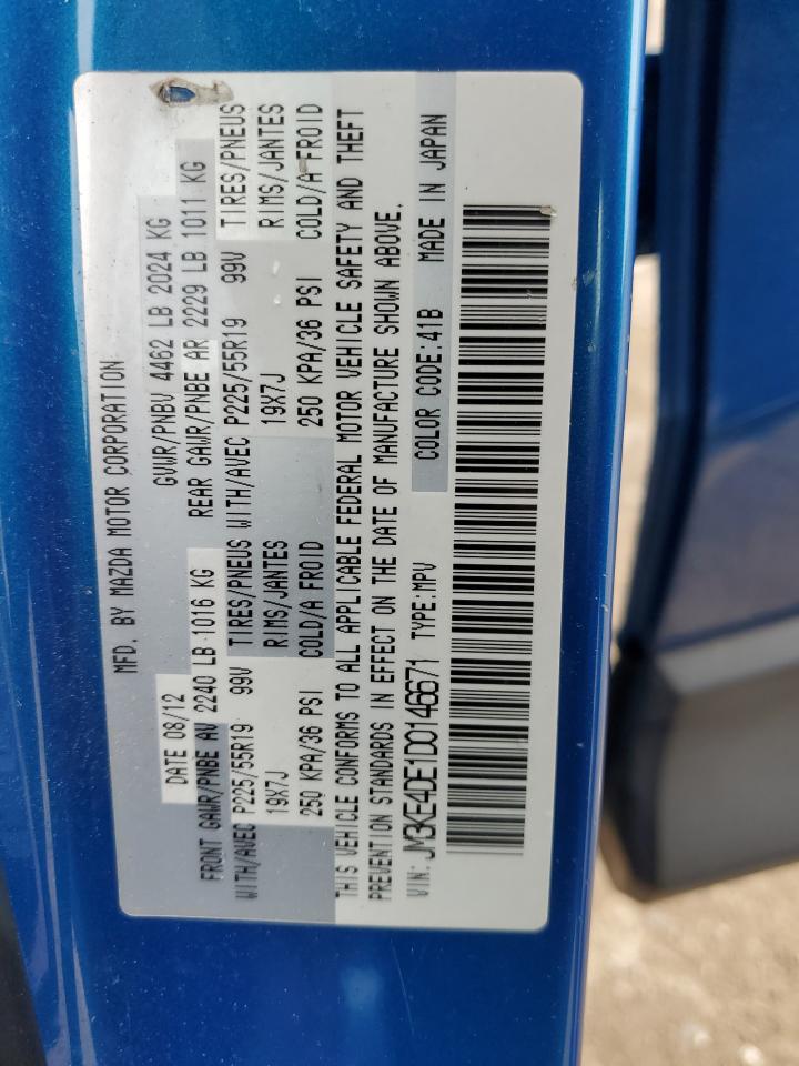 JM3KE4DE1D0146671 2013 Mazda Cx-5 Gt