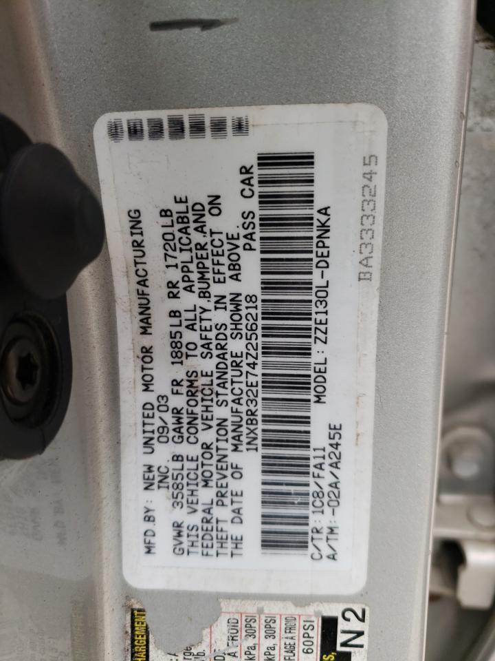 1NXBR32E74Z256218 2004 Toyota Corolla Ce