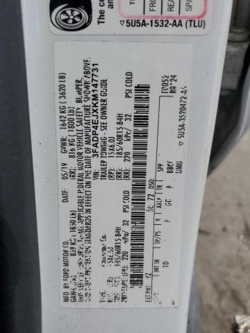 2019 FORD FIESTA SE - 3FADP4EJXKM147731