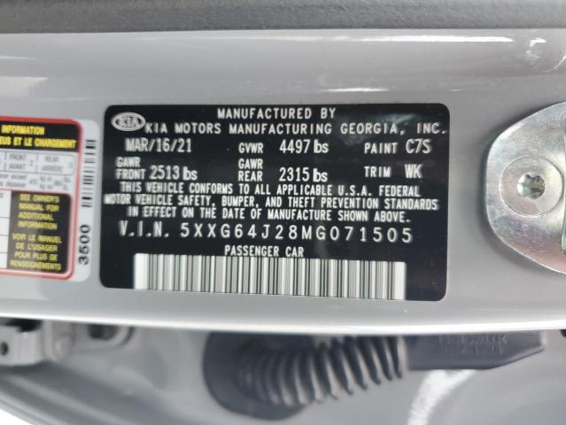 2021 KIA K5 GT LINE - 5XXG64J28MG071505