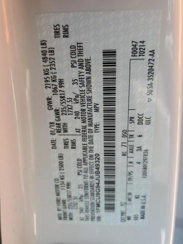 2018 FORD ESCAPE SE - 1FMCU9G94JUB49320