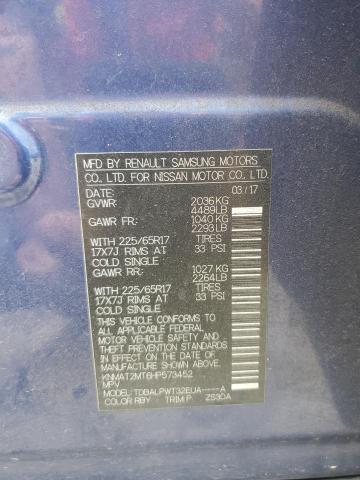2017 NISSAN ROGUE S - KNMAT2MT6HP573452