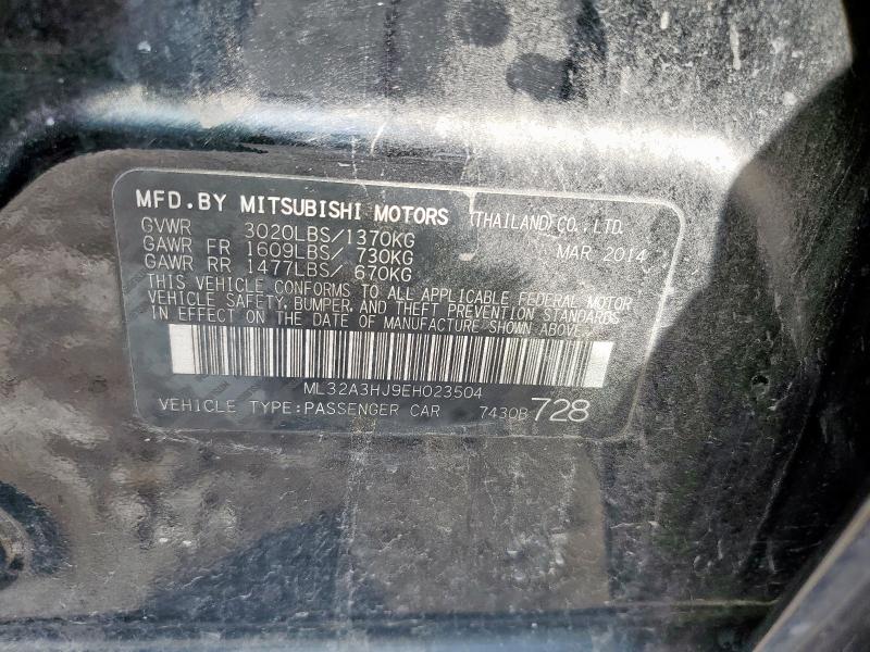 2014 MITSUBISHI MIRAGE DE - ML32A3HJ9EH023504