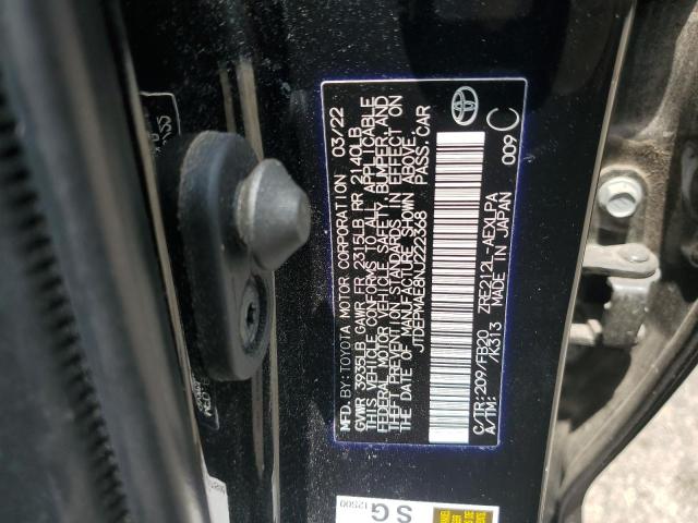 2022 TOYOTA COROLLA LE - JTDEPMAE8NJ222368