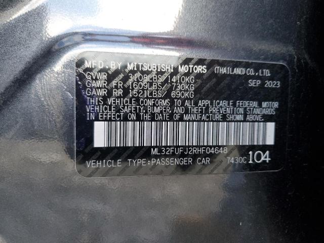 2024 MITSUBISHI MIRAGE G4 - ML32FUFJ2RHF04648