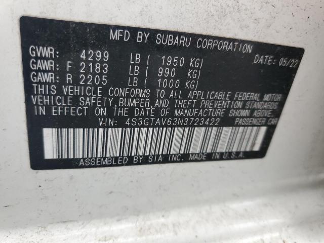 2022 SUBARU IMPREZA PR 4S3GTAV63N3723422