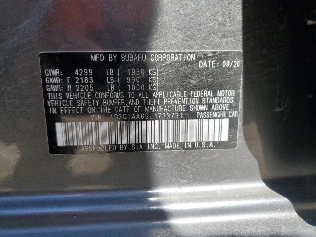 2020 SUBARU IMPREZA 4S3GTAA62L1733731