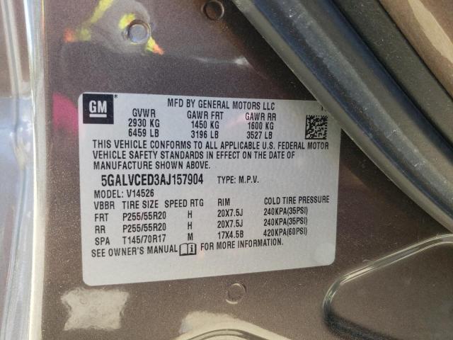 2010 BUICK ENCLAVE CX - 5GALVCED3AJ157904