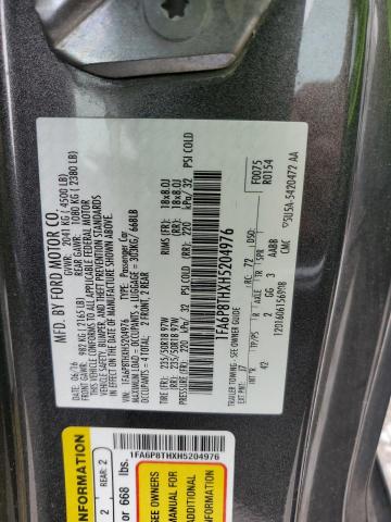 2017 FORD MUSTANG 1FA6P8THXH5204976