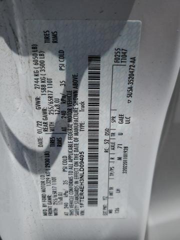 2022 FORD RANGER XL - 1FTER4EH3NLD09405