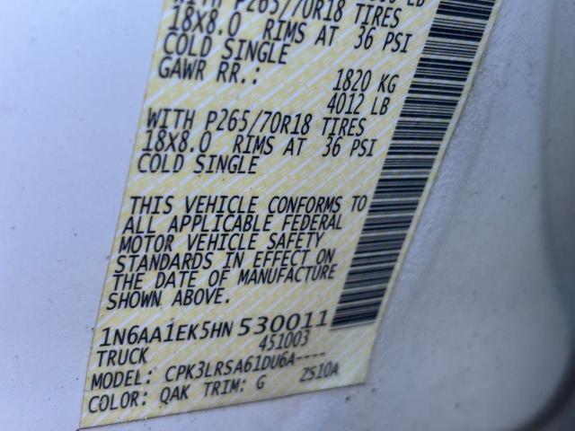 2017 NISSAN TITAN S - 1N6AA1EK5HN530011