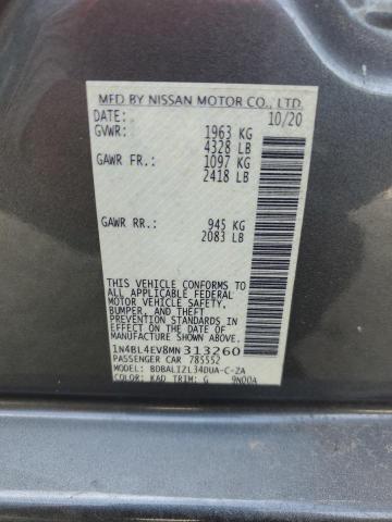 2021 NISSAN ALTIMA SL 1N4BL4EV8MN313260