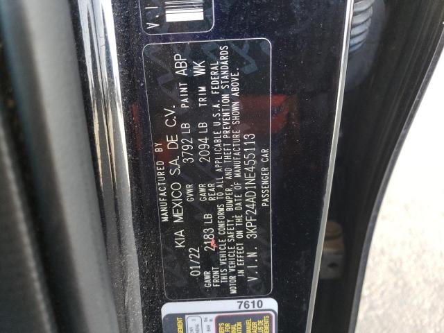 2022 KIA FORTE FE - 3KPF24AD1NE455113