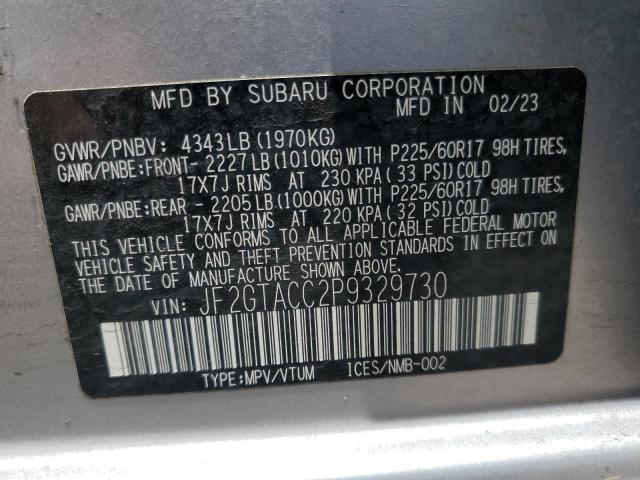 2023 SUBARU CROSSTREK - JF2GTACC2P9329730