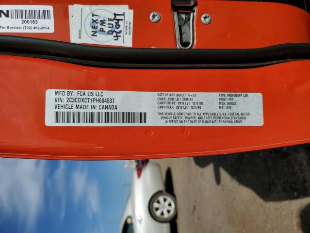 2023 DODGE CHARGER R/ 2C3CDXCT1PH604537