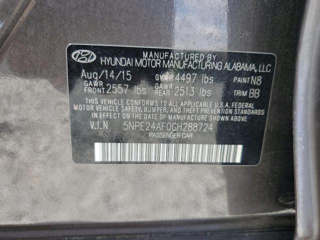 2016 HYUNDAI SONATA SE - 5NPE24AF0GH288724