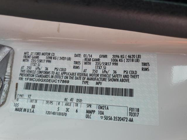 2014 FORD ESCAPE SE - 1FMCU0GX0EUC17869