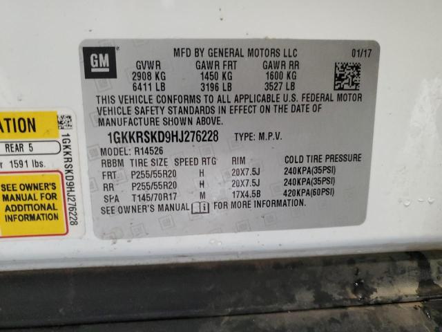 2017 GMC ACADIA LIM 1GKKRSKD9HJ276228