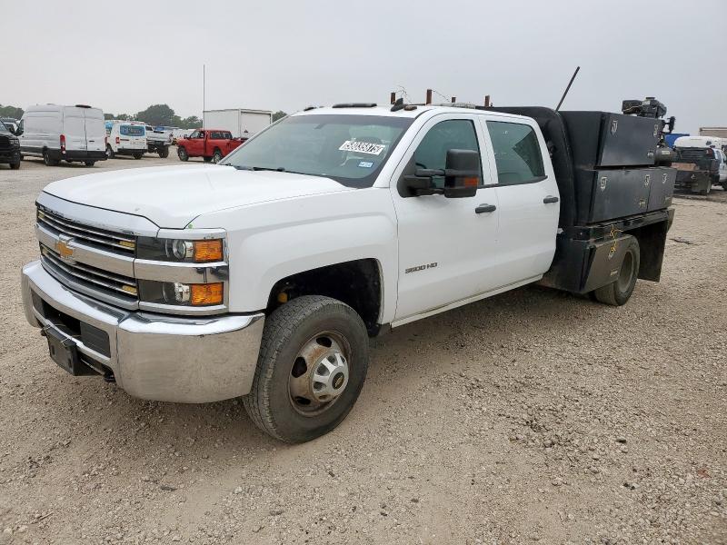 CHEVROLET SILVERADO 2017 white crew cha flexible fuel 1GB4CYCG2HF135848 photo #1