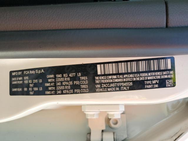 2015 JEEP RENEGADE L ZACCJABT1FPB45526