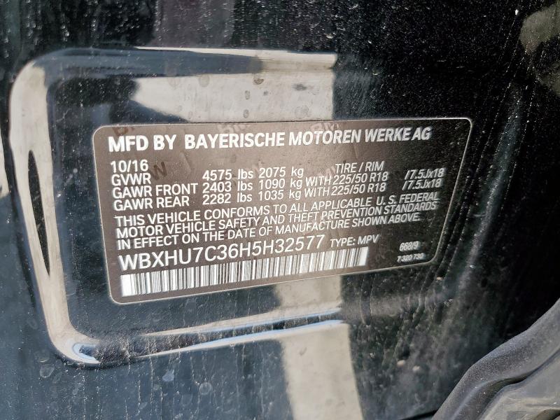 2017 BMW X1 SDRIVE2 WBXHU7C36H5H32577