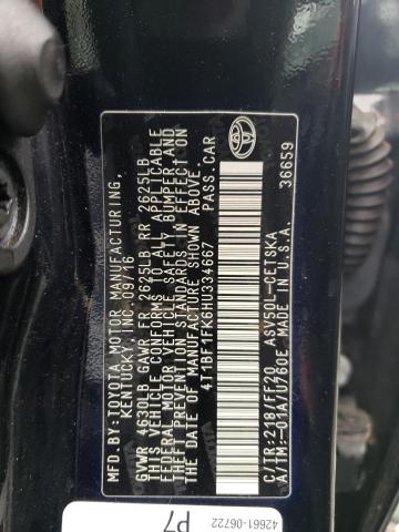 2017 TOYOTA CAMRY LE - 4T1BF1FK6HU334667