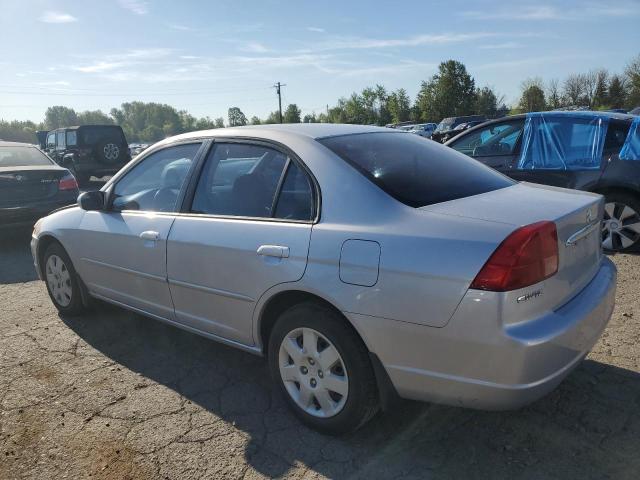HONDA CIVIC EX 2002 silver  gas 1HGES25722L013773 photo #3