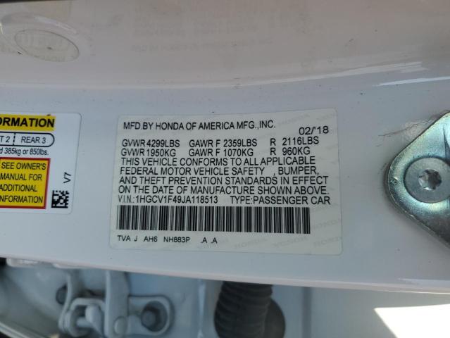 2018 HONDA ACCORD EX - 1HGCV1F49JA118513