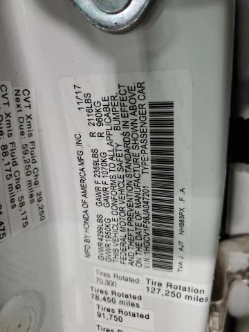 2018 HONDA ACCORD EXL - 1HGCV1F56JA047201