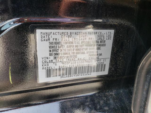2022 NISSAN 180SX 3N1AB8CV1NY251260