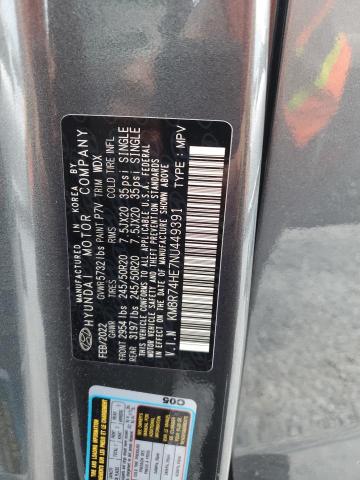 2022 HYUNDAI PALISADE C - KM8R74HE7NU449391