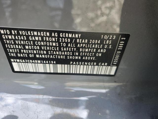 2024 VOLKSWAGEN GTI S WVWGA7CD4RW144194