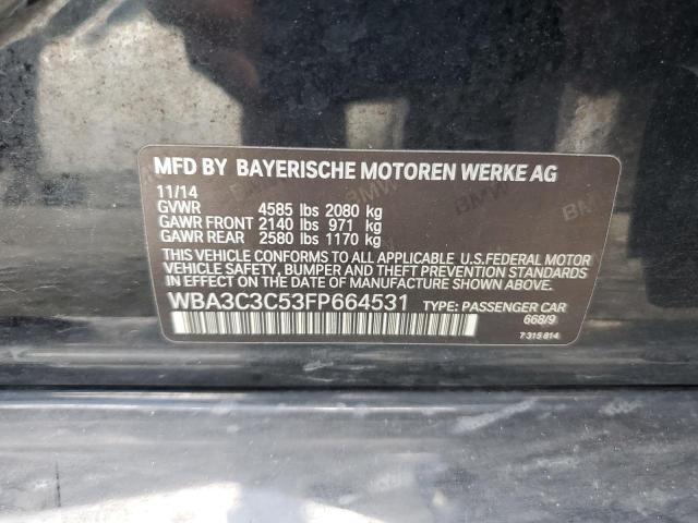 2015 BMW 320 I XDRI WBA3C3C53FP664531