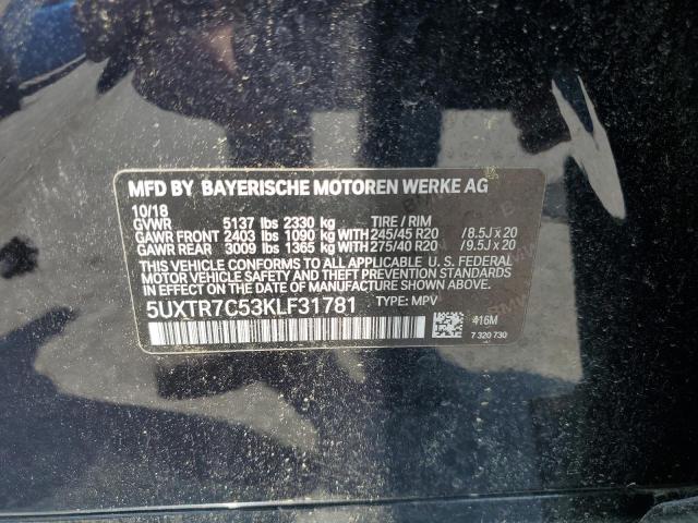 2019 BMW X3 SDRIVE3 - 5UXTR7C53KLF31781