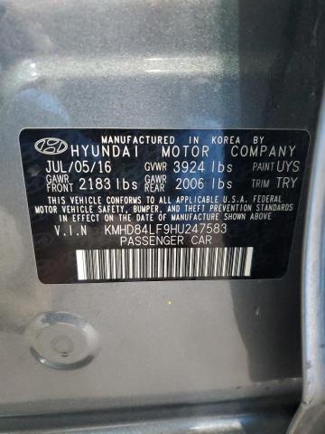 2017 HYUNDAI ELANTRA SE - KMHD84LF9HU247583