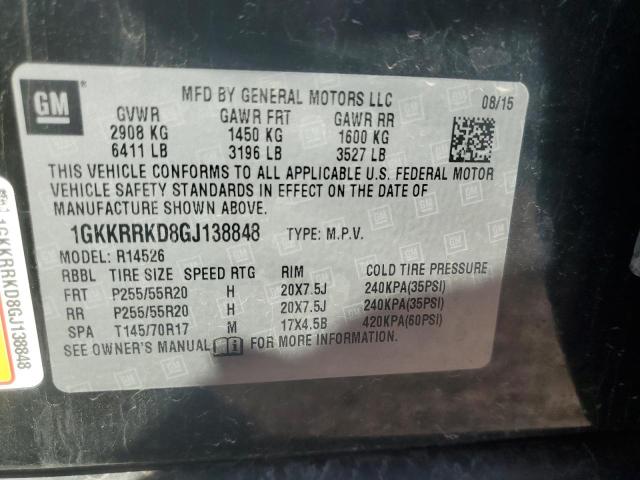 2016 GMC ACADIA SLT - 1GKKRRKD8GJ138848