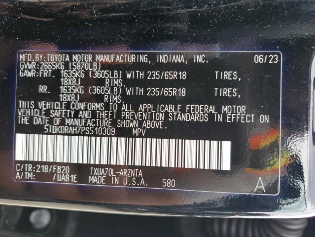 2023 TOYOTA HIGHLANDER - 5TDKDRAH7PS510309