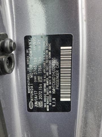 2017 HYUNDAI VELOSTER - KMHTC6AD1HU324101