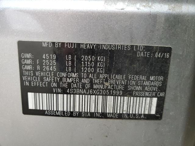 2016 SUBARU LEGACY 2.5 - 4S3BNAJ6XG3051999
